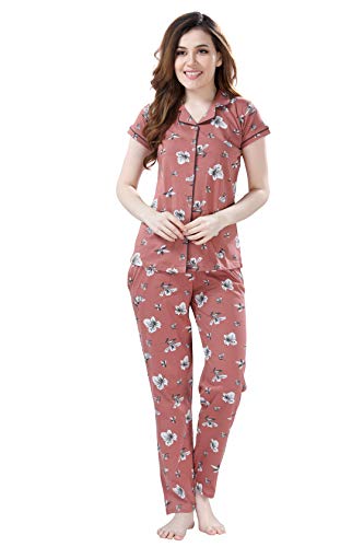 Image of AV2 Women's Cotton Polka Dots Night Suit Pajama Set