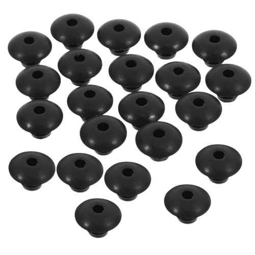 Zerodeko 120 Pezzi Ganci Per Pannelli Forati Fermaganci in Gomma Nera, Supporti Bloccaggio Per Ganci a Piolo Da 1/4, Accessori Per Organizza Casa, Ufficio e Officina