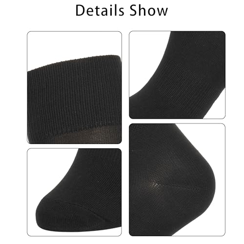 White-Knee-High-Socks for Men-Women Soft-Long-Tube-Socks for Ball Sports