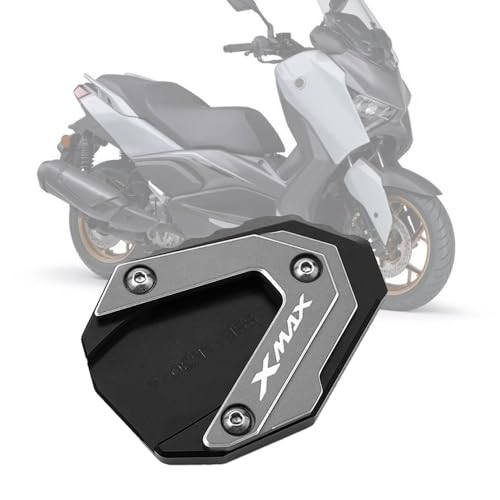 FOR XMAX300 XMAX300 2017-2024オートバイのサイドスタンドエクステンション、拡張型延長プレートクッション五点: (チタン)