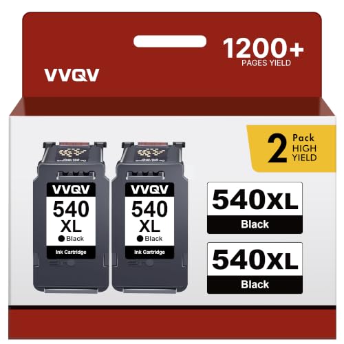 VVQV 540 XL DruckerPatronen PG-540 schwarz Patronen 540 Multipack schwarz DruckerPatronen pixma für Canon 540 PG540 XL PG540 TS5150 MG3650s MG3650 TS5151 MG3600 MG4200 MG3550