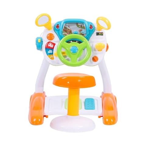 COLOR TREE Kids Pretend Ride on Toy,Steering Wheel Driving Simulate Toys for Toddlers Cover