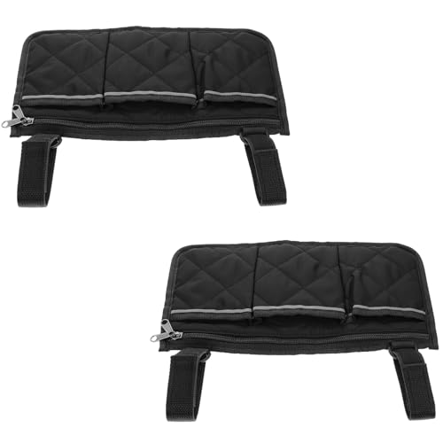 Wheelchair Accessories, 2 Pack Wheelchair Bags for Back of Chair, Mobility Scooter Bag with Durable Fabric, Convenient Storage for Daily Essentials, Electric Wheelchair Accessories