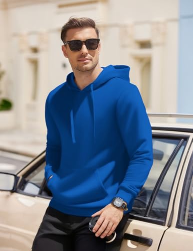 Image of COOFANDY Men's Hooded Pullover Casual Long Sleeve Drawstring Gym Hoodies Sweatshirts with Pocket