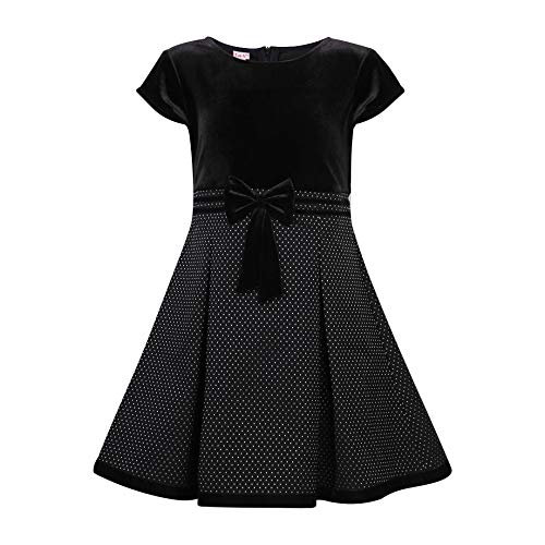 Robe fille pied de poule La-V : vêtement chic pour enfant
