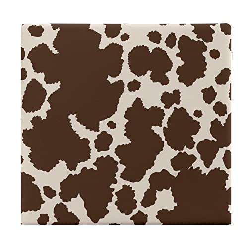 Memory Foam Seat Cushion Compatible with Milk Cow Skin Print with Soft Polyester Cover, Women Men Indoor Outdoor Square Sitting Cushions Anti Fatigue