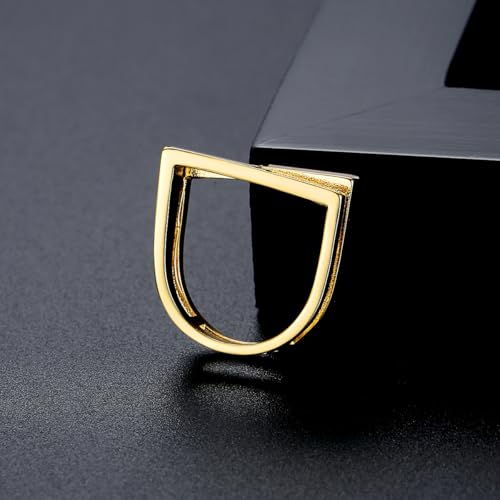 14K Gold Moissanite Ring for Women, Hip Hop Style, Bold Fashion Piece for Birthday or Engagement, Size 6-9 5