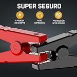 BRPOM Arrancador de Coches 8000A, 12V Arrancador de Baterias de Coche(para 7.0L de Gasolina o 5.5L de Diésel) Jump Starter con Linterna LED de Emergencia, Espera Larga, Carga Rápida