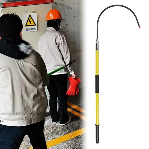 Gancho de rescate antielectrocución con mango antideslizante y pértiga dieléctrica de epoxi