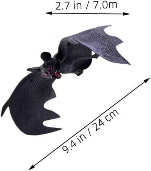 Realistic Bat Pendant Halloween Decor 8pcs Set, Lightweight Outdoor Indoor Hanging Bats for Party, Window, Wall, Garden Decorations