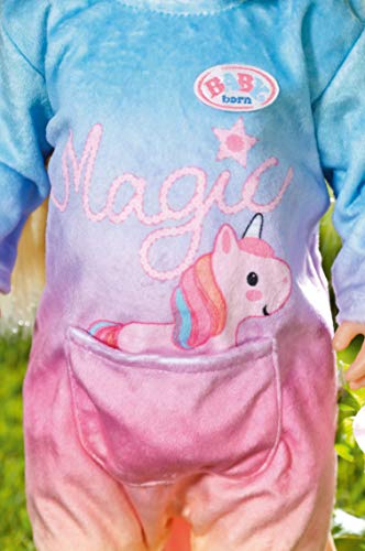 BABY-born-Fantasy-Unicorn-Onesie-for-43-cm-Dolls-Easy-for-Small-Hands-Creative-Play-Promotes-Empathy-and-Social-Skills-For-Toddlers-3-Years-and-Up-Includes-Fluffy-Mane-Unicorn-Horn-and-Pocket