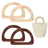 【Especificaciones】：El juego de reemplazo de manija de bolso asas contiene 4 piezas (2 pares) de asas de madera de cuentas en forma de D de reemplazo de accesorios de bolsa de bricolaje, tamaño: alrededor de 11,95 cm/4,7 pulgadas de ancho, 8,5 cm/3,3 pulgadas de largo, 0,9 cm de espesor, color: madera, color café.