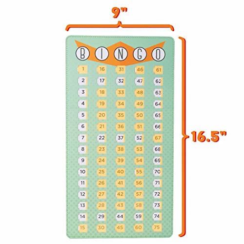 Jumbo Bingo Shutter Master Board - Giant Calling Card With Sliding Windows - Large Cardboard Number Chart - Reusable Set Supplies For Game Night, Schools, Rec Centers, Senior Homes, & Charity Events #TOP6