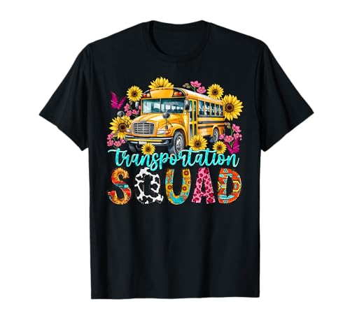 Transportation Squad Driving Bus Driver Back to School Women T-Shirt