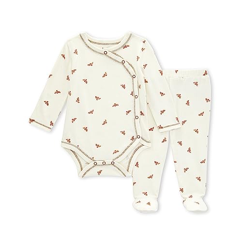 Image of Burt's Bees Baby baby-boys Bodysuit and Pant Set, 100% Organic Cotton