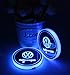 License plate frameX 2pcs LED Car Cup Holder Lights for Volkswagen VW, 7 Colors Changing USB Charging Mat Luminescent Cup Pad, LED Interior Atmosphere Lamp(VW)