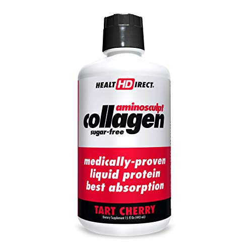 AminoSculpt Sugar-Free 16 Gram, Medical-Grade Liquid Collagen Peptides by Health Direct, 15oz, Tart  - //coolthings.us