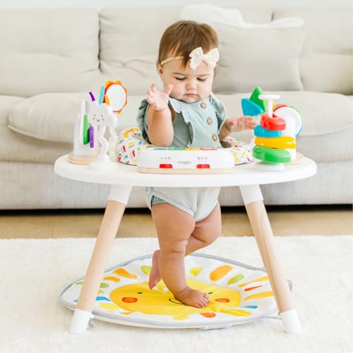 Move2Play ACT.TBL.101 4-In-1 Baby Activity Center | Montessori-Inspired Design | 8 Interactive Toys | Tummy Time, Exersaucer thumb #1