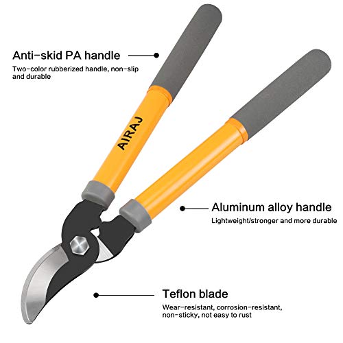 Airaj Small Bypass Lopper,Heavy Duty Gardening Clippers-Pruning Shears,Wear Resistant Steel Scissor Hand Tools For Pruning Bonsai,Flowers And Branches Below 30 Mm Indoor And Outdoor #TOP3