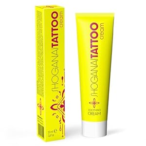 Sterke verdovende crème voor permanente tatoeages die beschermt, hydrateert, verlichting biedt en de huid regenereert – Tube van 20 ml