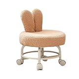 Photo Gallery ktrez sedia a rullo bassa, sgabello con schienale a orecchie di coniglio, mini sgabello rotondo mobile, resistente, con ruote a puleggia, sedia girevole per casa, ufficio, barbiere, garage, marrone Photo Gallery ktrez sedia a rullo bassa, sgabello con schienale a orecchie di coniglio, mini sgabello rotondo mobile, resistente, con ruote a puleggia, sedia girevole per casa, ufficio, barbiere, garage, marrone
