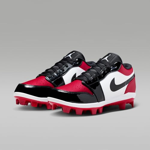 Jordan 1 Retro MCS Low Men's Baseball Cleats (Gym Red/White/Black) Size 9.5 - image 6