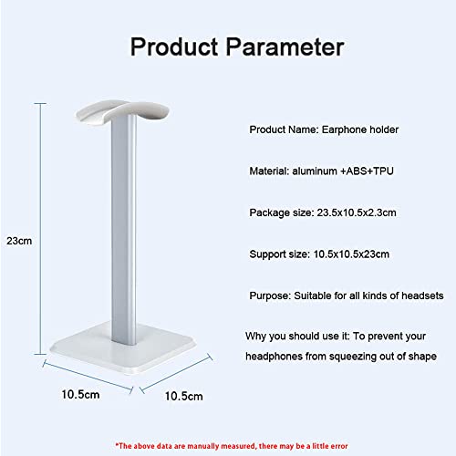 SOWUGI Universal Aluminum Headphone Holder Headset Showing Display Stand Hanger for All Headphones (White)