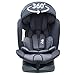 ZELI Siège-auto 360° Isofix 0-36 kg Groupe 0+/1/2/3 Noir avec canopy