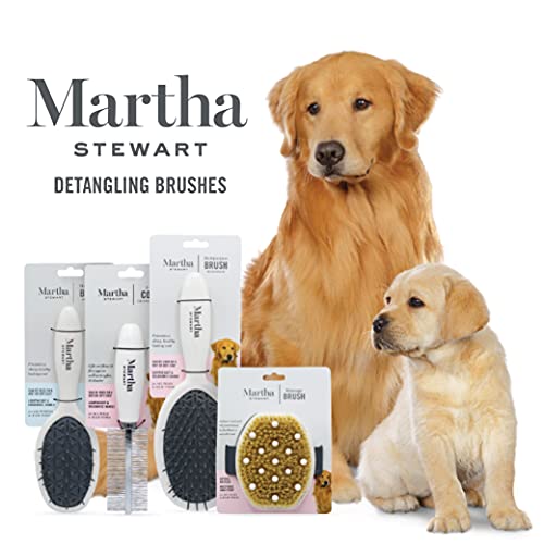 Martha Stewart Escova para cães desembaraçadora de animais de estimação para todos os cães | Escova