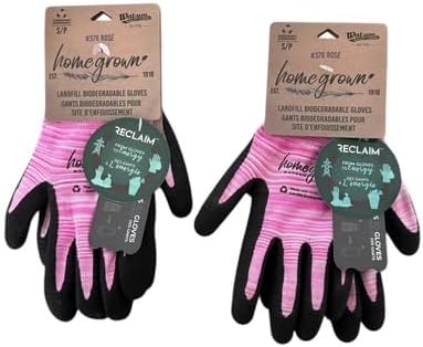 Watson Gloves 376 Rose landfill biodegradable gardening gloves 2-Pack