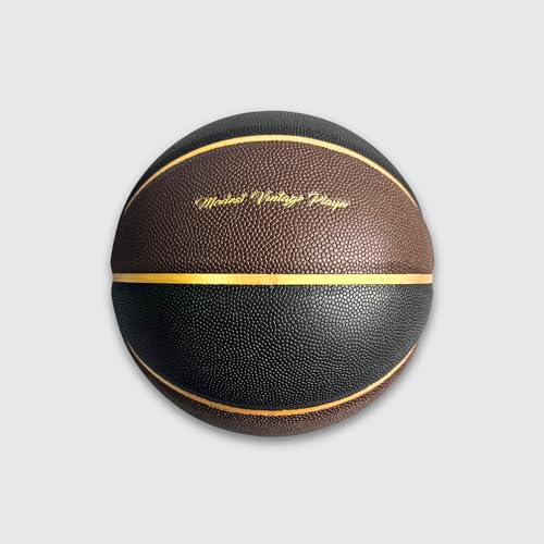 Modest Vintage Player Ltd Brown/Black Leather Basketball
