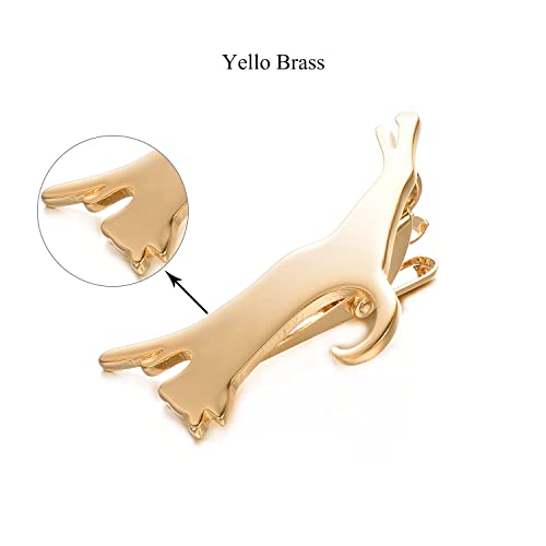 Image of Unique Insect Tie Clip for Men Bee Fish Butterfly Turtle Ladybug Novelty Tie Bar Silver Gold Animal Party Anniversary Jewelry Gift