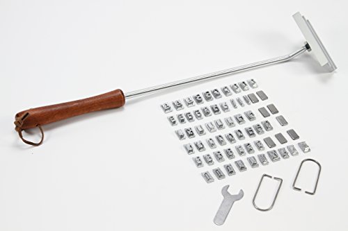 Carteret Home Collection BBQ Customization Branding Iron with Removable Letters