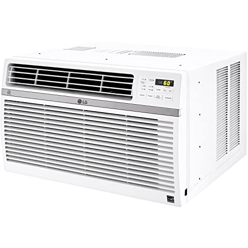 Lg 10,000 Btu Mounted Wi-Fi Smart Window Air Conditioner, Cools Up To 450 Sq. Ft, Smartphone And Voice Control Works Thinq, Amazon Alexa And Hey Google, Energy Star, 3 Cool & Fan Speeds, 115V, White #TOP1