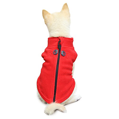 Gooby - Zip Up Fleece Vest, Fleece Jacket Sweater with Zipper Closure