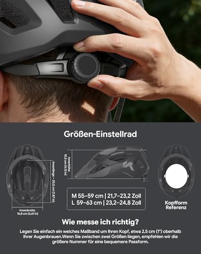 InnerKing Bike Helmet with Goggles