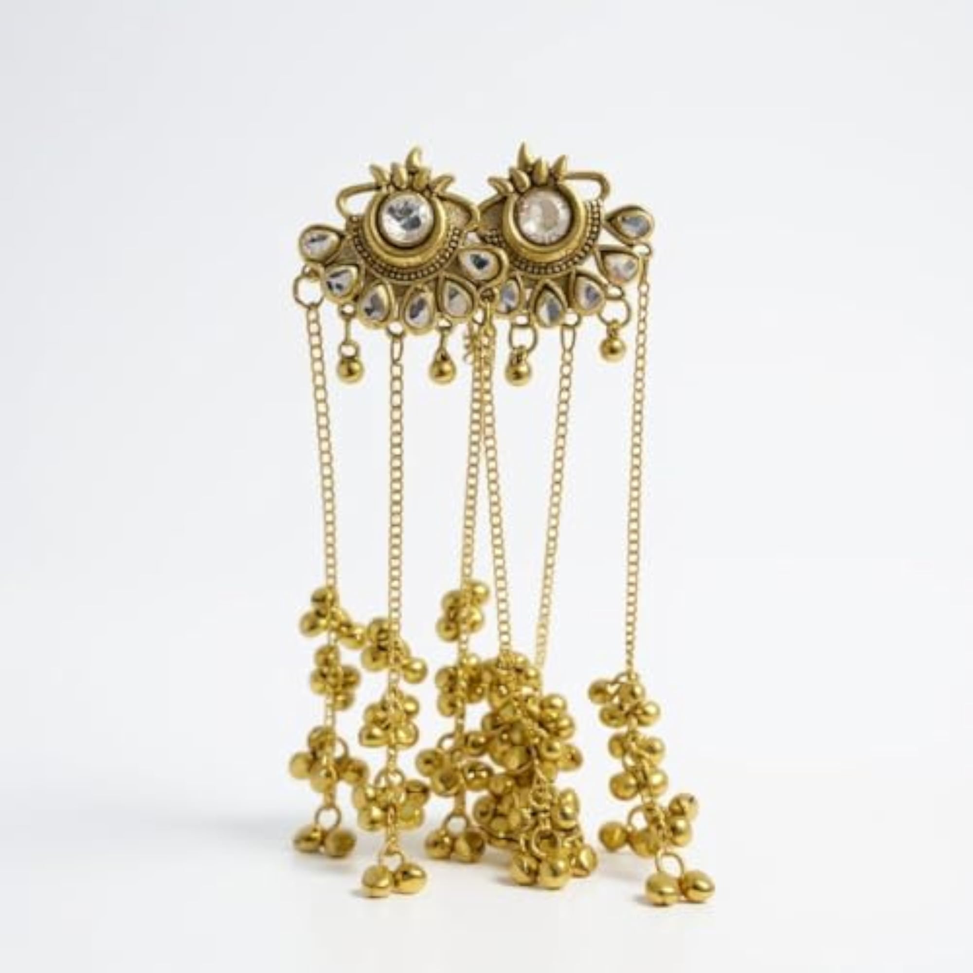 Traditional Long Kashmiri Dangle Earrings for Women