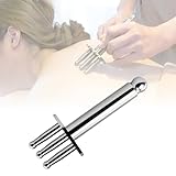 Magnetic Massage Fork - Multi-Functional Meridian Point Magnet Massager Stick for Pain Relief Muscle Relaxation, Stainless Steel, 1 Pcs