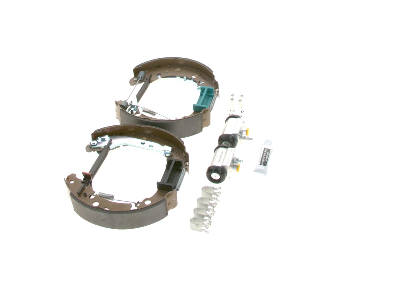 Bosch KS654 Kit Super Pro Kit de freno trasero de tambor 1 juego completo premontado