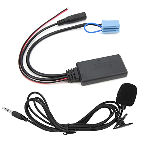 ACOGEDO Cable Adaptador 5 0 con Micrófono Manos Libres de Repuesto para Fortwo 450 Radio 5 con y CableAdaptador BluetoothMódulo para AutoCable AuxiliarAdaptador de Entrada AuxiliarAdaptador para Auto