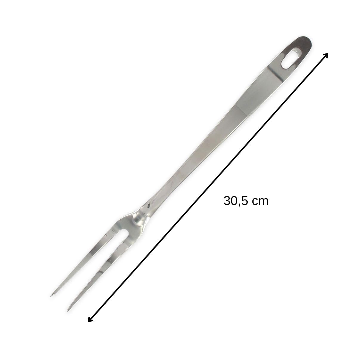 Fackelmann Acero Inoxidable Tenedor, Plata