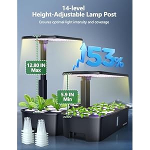   Hydroponics-Growing-System-Kit-12-PodsIndoor-Herb-Garden-with-LightKitchen-Hydro-Ponic-Grow-System-Countertop-Hydro-GardenSmart-Planting-Kit-HomePlant-Grower-Inside-KitLettuce-Grower