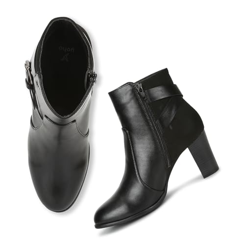 Image of YOHO Women Comfortable Boots Collection | Extra Cushioned Foot Bed And Skin Friendly Ankle Boot With Heels | Trendy, Stylish, Casual Boots | Winter, Snow And Holiday Outings