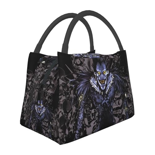 Bolsa de almuerzo de dibujos animados con cremallera, impermeable y reutilizable, para viajes, oficina, picnic, trabajo, T5