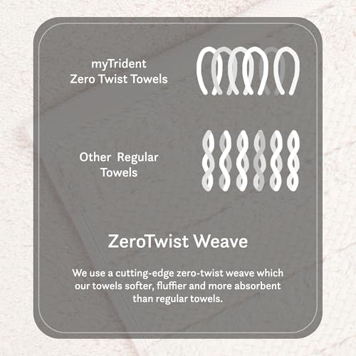 Image of MYTRIDENT Towels for Bath Large Size | Finesse Collection, 1 Piece Bath Towel | 75 cm x 150 cm | 625 GSM, Zero-Twist, Luxuriously Soft, 100% Cotton, Linen