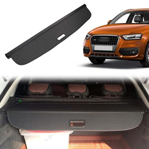 Coche cubierta de carga retráctil para Audi Q3 2010-2015, accesorios maletero impermeable 2