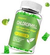 Chlorophyll Gummies with Black Seed Oil, Moringa, Probiotic for Body Odor, Digestion, Skin, Hair,...