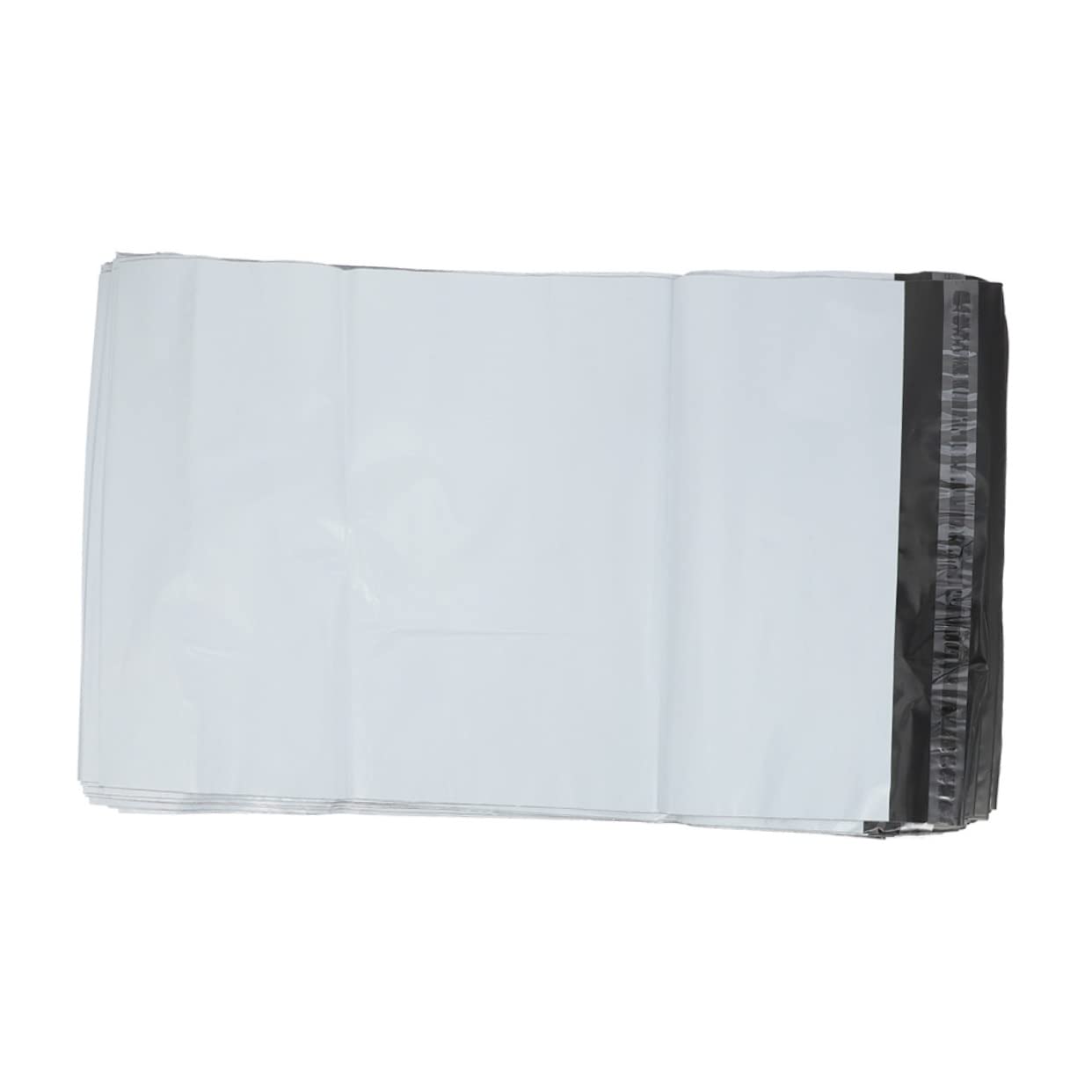 HOMSFOU 100 Pièces Sacs de Poste Auto Scellants Sacs de Conditionnement Imperméables pour Vêtements Couleur Blanche