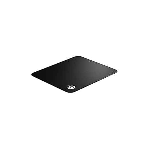 SteelSeries QcK Gaming Mouse Pad - Large Stitched Edge Cloth - Extra Durable - Optimized For Gaming Sensors - Black
