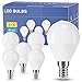 Lampadine Led Attacco Piccolo Luce Calda 3000K G45 Mini Globo 6W E14 Base Classic Bulbo Risparomio Energetico (Equivalenti a 40W),550 Lumen Non Dimmerablie Nessun Sfarfallio Lampadina Pacco da 6